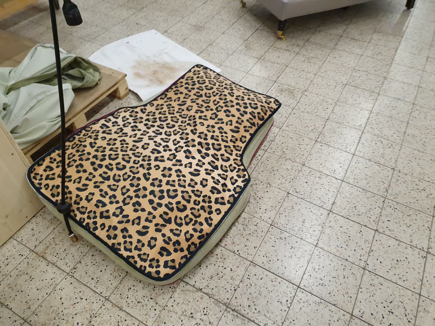 Leoparden-Kissen Detailaufnahme, lose